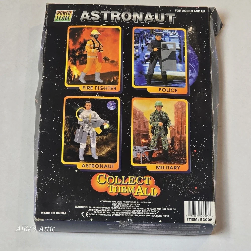 Vintage Power Team Astronaut Doll Action Figure 80s 90s Outer Space Toy 12